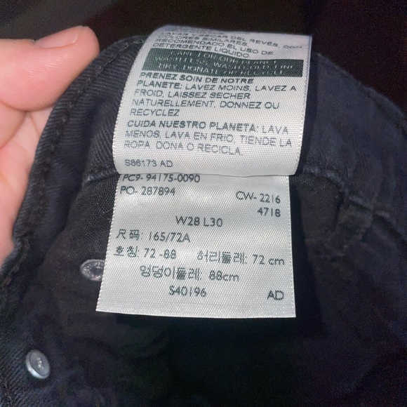 Black Levi skinny jeans - Picture 4 of 4